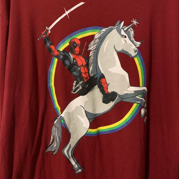 Marvel Deadpool unicorn long sleeve - Picture 2 of 4